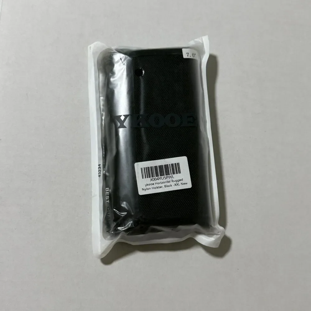 ykooe XXL Rugged Nylon Cell Phone Belt Holster - Black